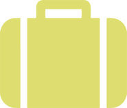suitcase simple light green suitcase icon