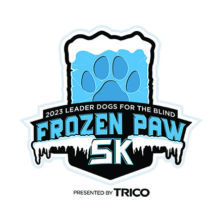 Frozen Paw 5K logo with text presented by TRICO at the bottom
