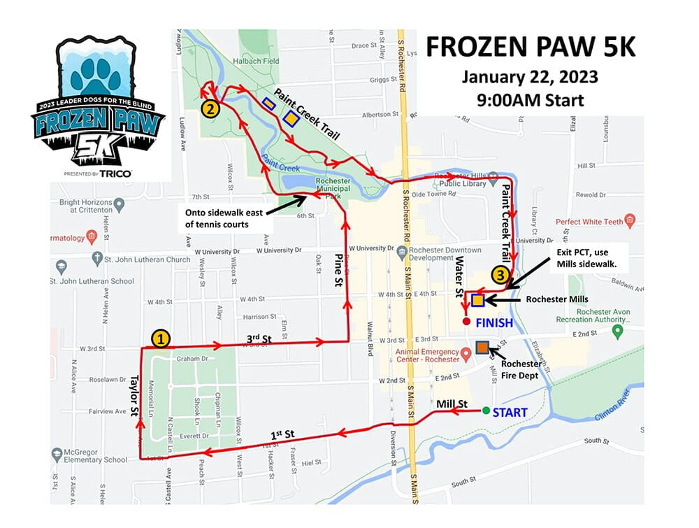 5K course map
