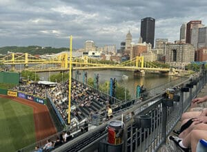 PNC Park from high up in the bleachers
