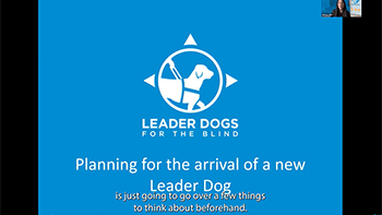 planning for a Leader Dog