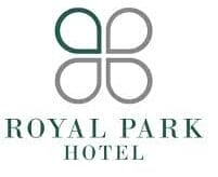 Royal Park Hotel Logo Royal Park Hotel logo featuring four grey loops in a square formation. One of the loops is green.